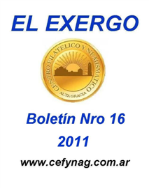 El Exergo - Año 2010 - Boletin 16 - Clic para Abrir